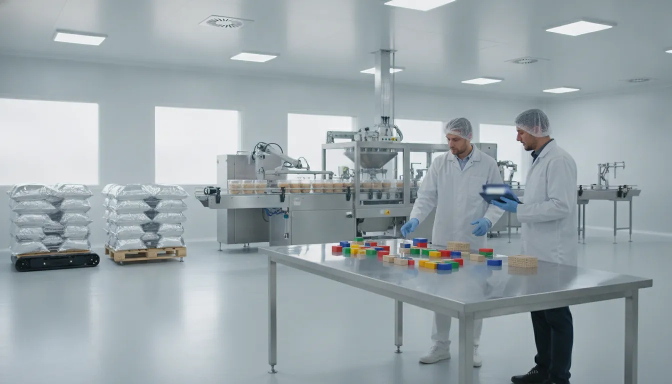 Food co-packing line prepared for FBA shipment review